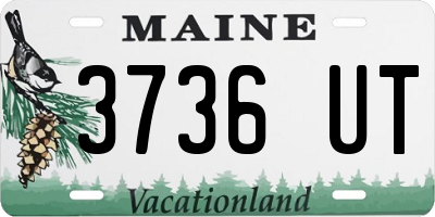 ME license plate 3736UT