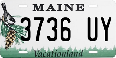 ME license plate 3736UY