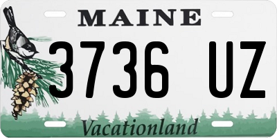 ME license plate 3736UZ