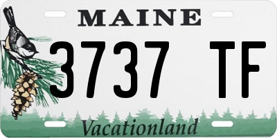 ME license plate 3737TF