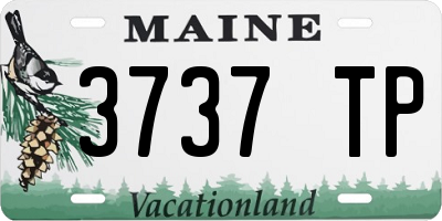ME license plate 3737TP