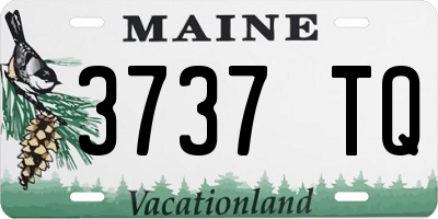 ME license plate 3737TQ