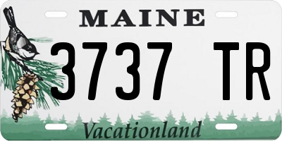ME license plate 3737TR