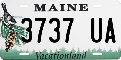 ME license plate 3737UA