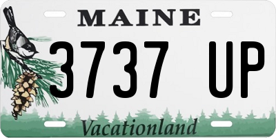 ME license plate 3737UP