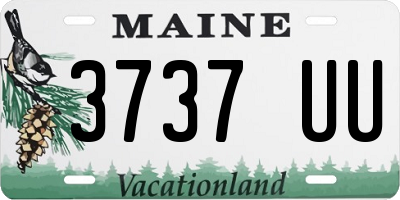 ME license plate 3737UU