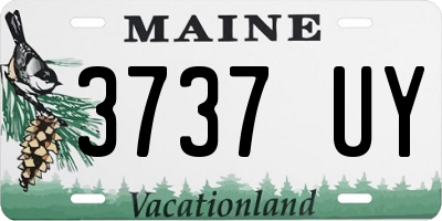 ME license plate 3737UY