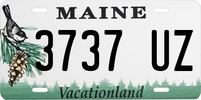 ME license plate 3737UZ