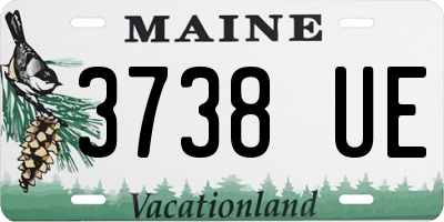 ME license plate 3738UE