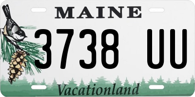 ME license plate 3738UU