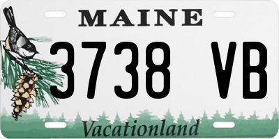 ME license plate 3738VB