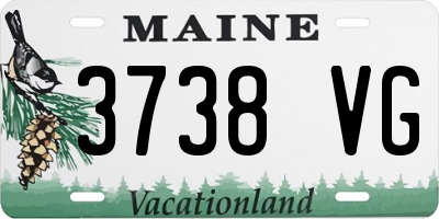 ME license plate 3738VG