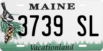 ME license plate 3739SL