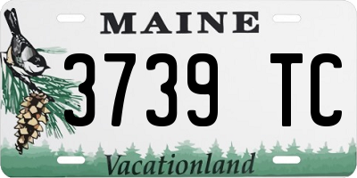 ME license plate 3739TC