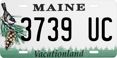 ME license plate 3739UC