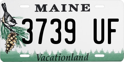 ME license plate 3739UF