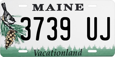 ME license plate 3739UJ