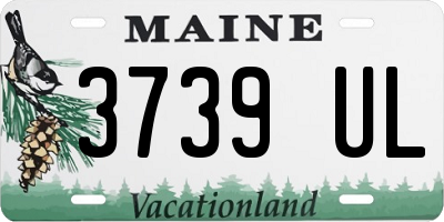 ME license plate 3739UL