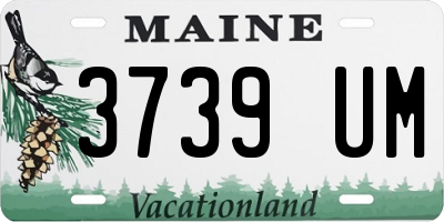 ME license plate 3739UM