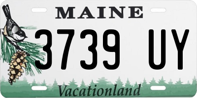 ME license plate 3739UY