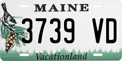 ME license plate 3739VD