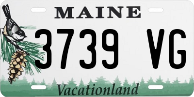 ME license plate 3739VG