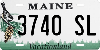 ME license plate 3740SL