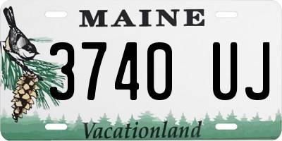 ME license plate 3740UJ