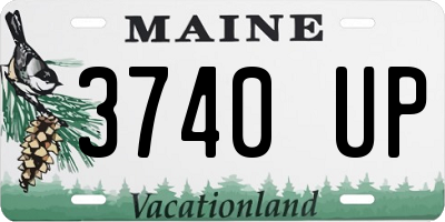 ME license plate 3740UP