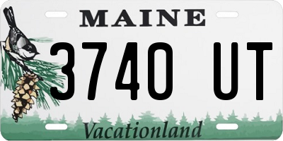 ME license plate 3740UT