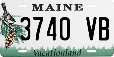 ME license plate 3740VB