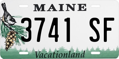 ME license plate 3741SF