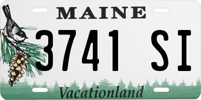 ME license plate 3741SI