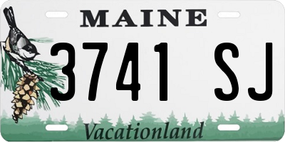ME license plate 3741SJ