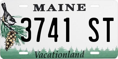ME license plate 3741ST