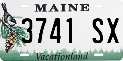 ME license plate 3741SX
