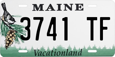 ME license plate 3741TF