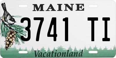 ME license plate 3741TI