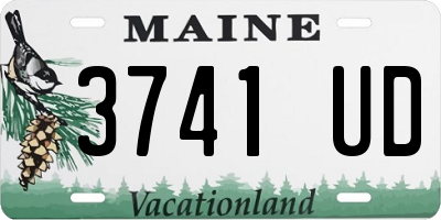 ME license plate 3741UD