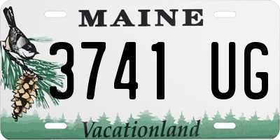ME license plate 3741UG