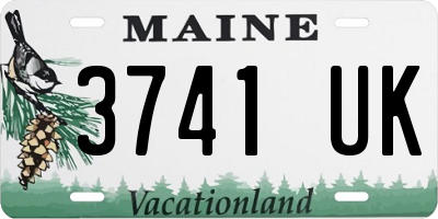 ME license plate 3741UK