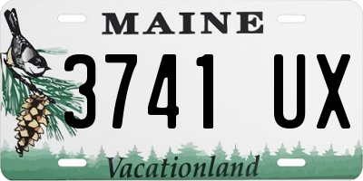 ME license plate 3741UX