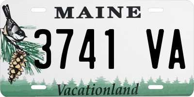 ME license plate 3741VA