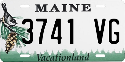 ME license plate 3741VG