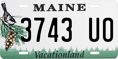 ME license plate 3743UO
