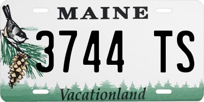 ME license plate 3744TS