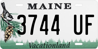 ME license plate 3744UF