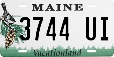 ME license plate 3744UI