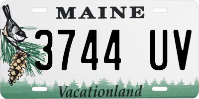 ME license plate 3744UV