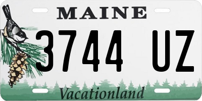 ME license plate 3744UZ